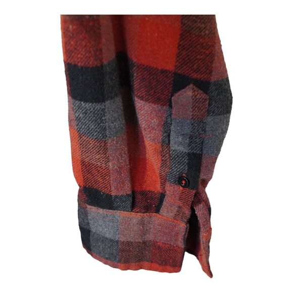 Molokai Surf Co Red/Black/Grey‎ Flannel Long Sleeve Shirt Size M - Picture 5 of 7